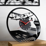 Airplane - 33rpm Vinyl Record Wall Clock