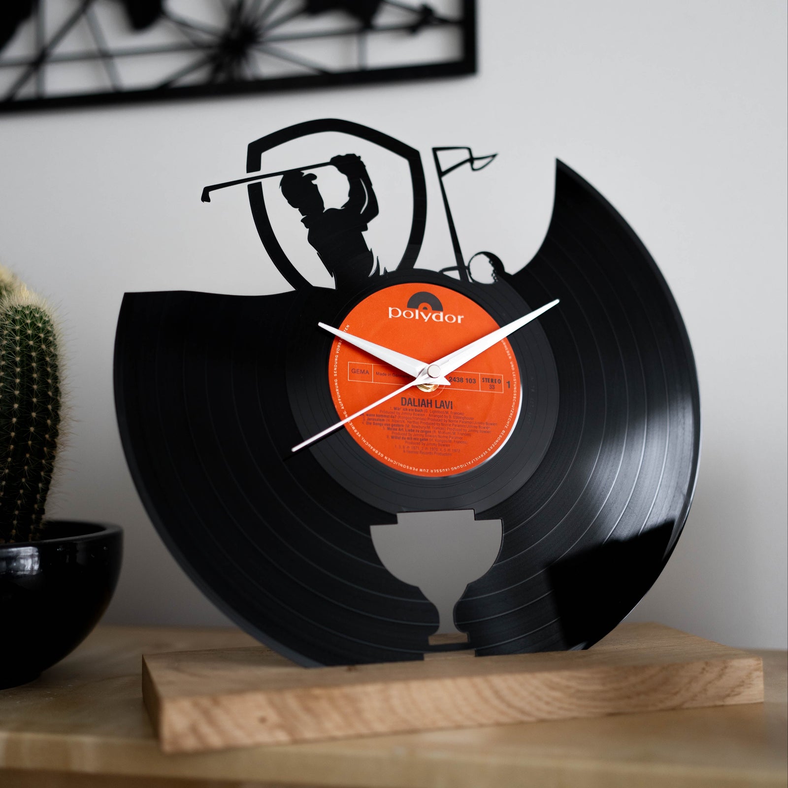 GOLF player - Vinyl Record Wall Clock