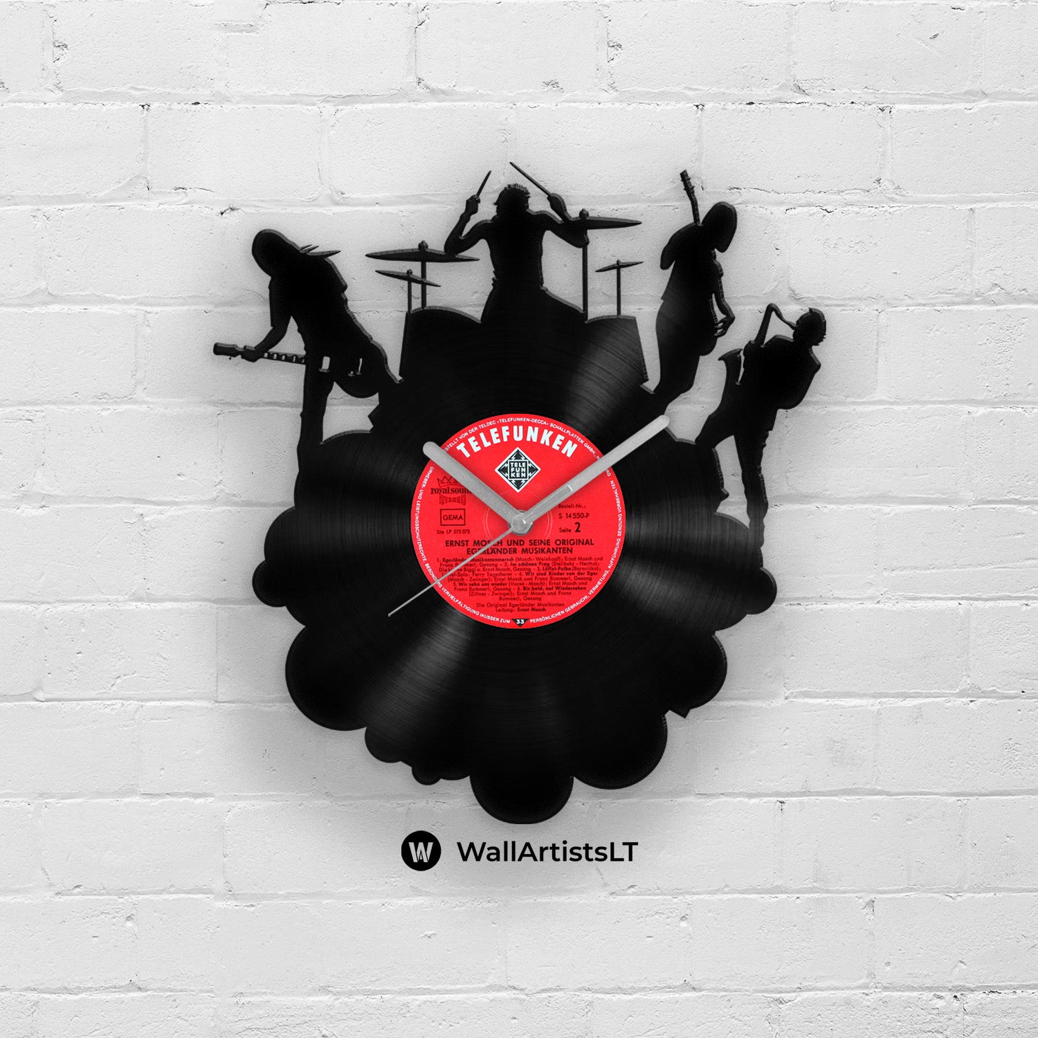 MUSIC BAND - Vinyl Record Wall Clock