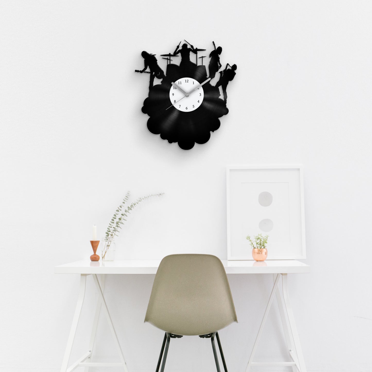 MUSIC BAND - Vinyl Record Wall Clock