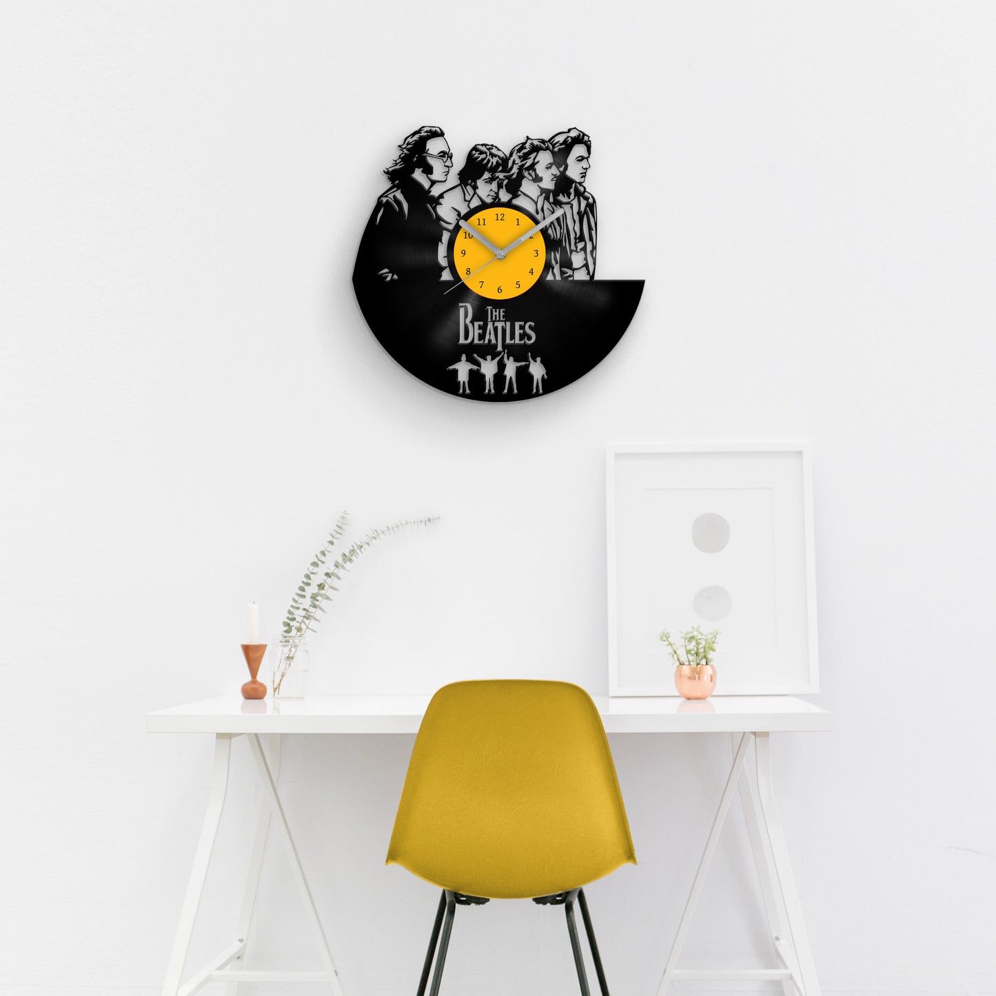 The Beatles v3 - Vinyl Record Wall Clock