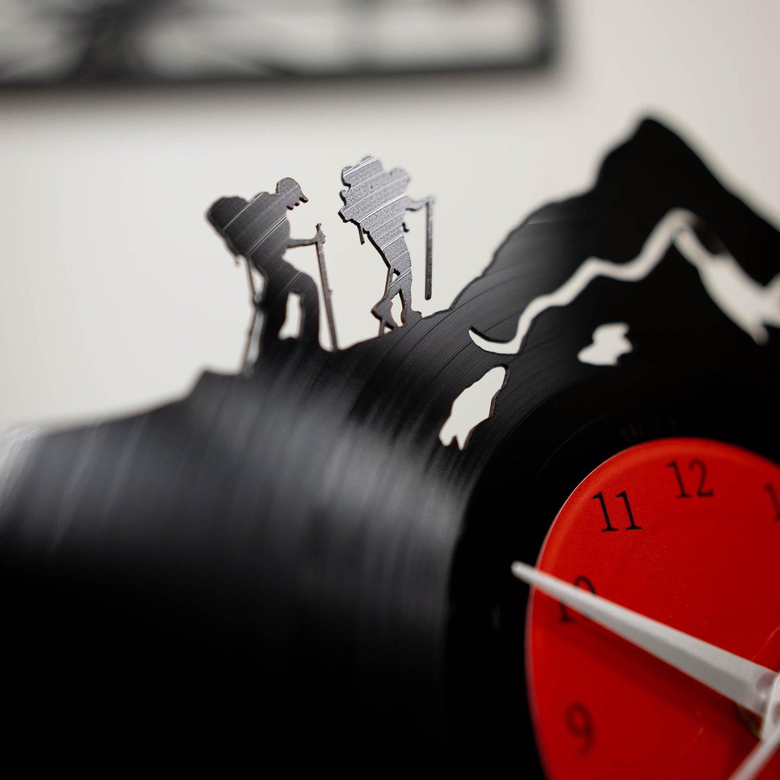HIKING MEN - Vinyl Record Wall Clock