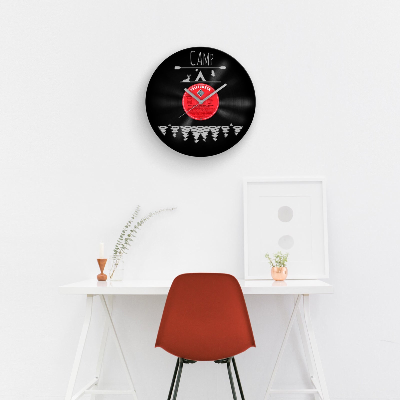 INNOVATIVE CAMPING GIFT - Vinyl Record Clock