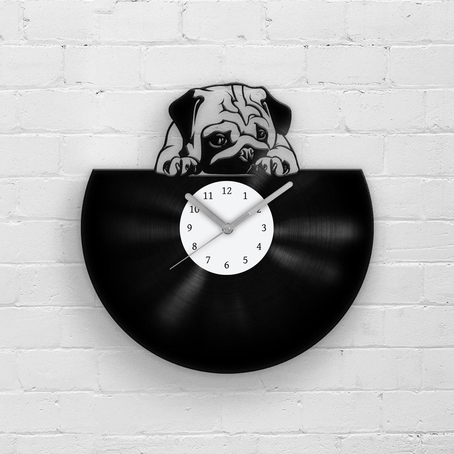 PUG LOVER GIFT - Vinyl Record Wall Clock
