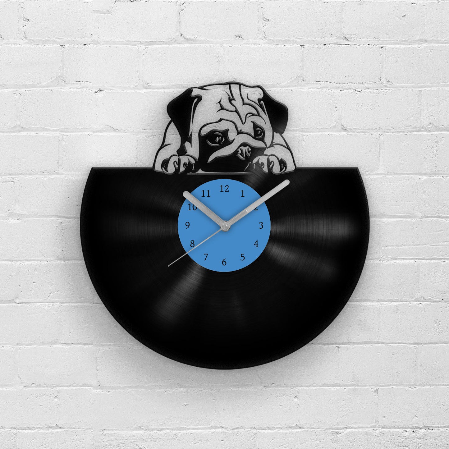 PUG LOVER GIFT - Vinyl Record Wall Clock