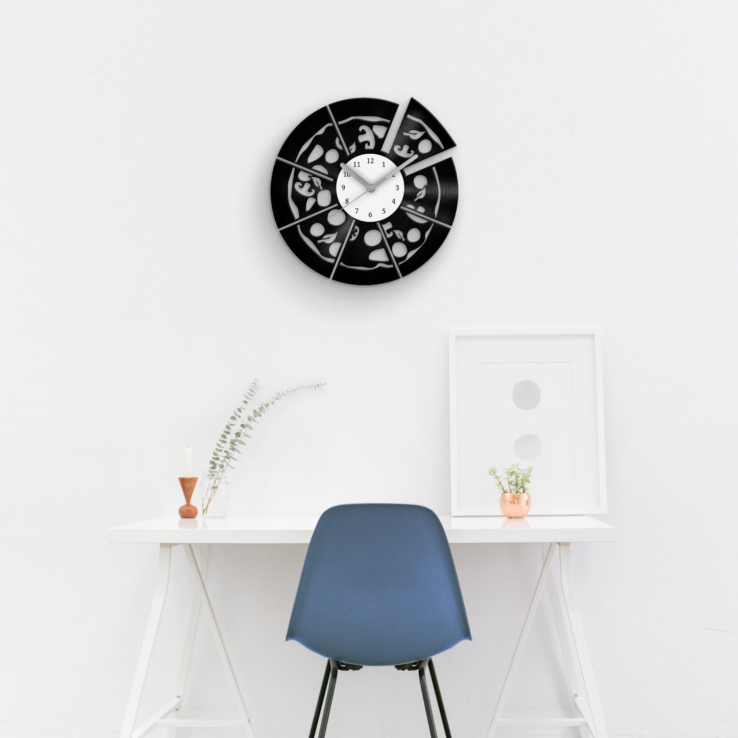 PIZZA LOVER GIFT - Vinyl Record Clock