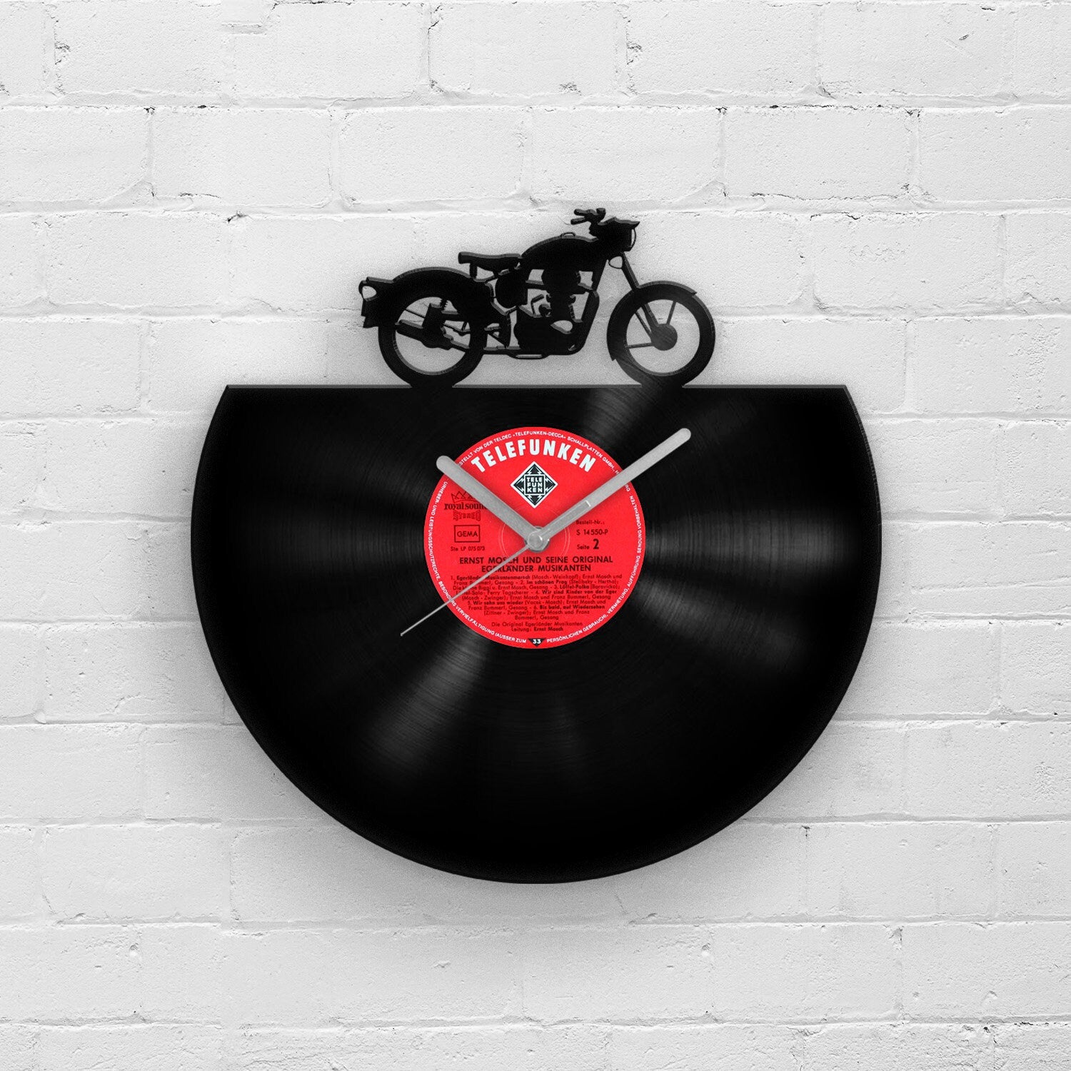 CafΓ© RACER - Vinyl Record Wall Clock