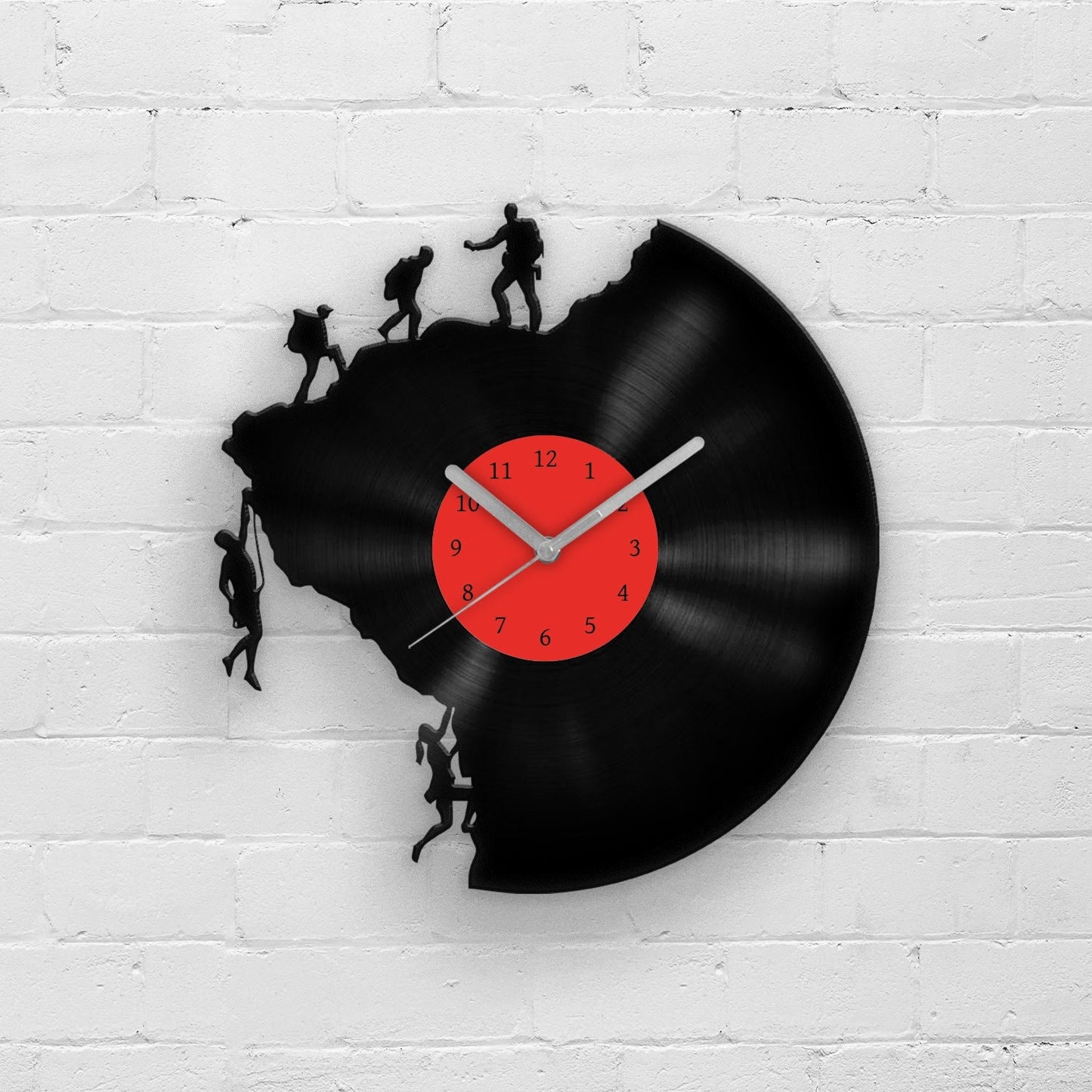 CLIMBING MEN - Vinyl Record Wall Clock