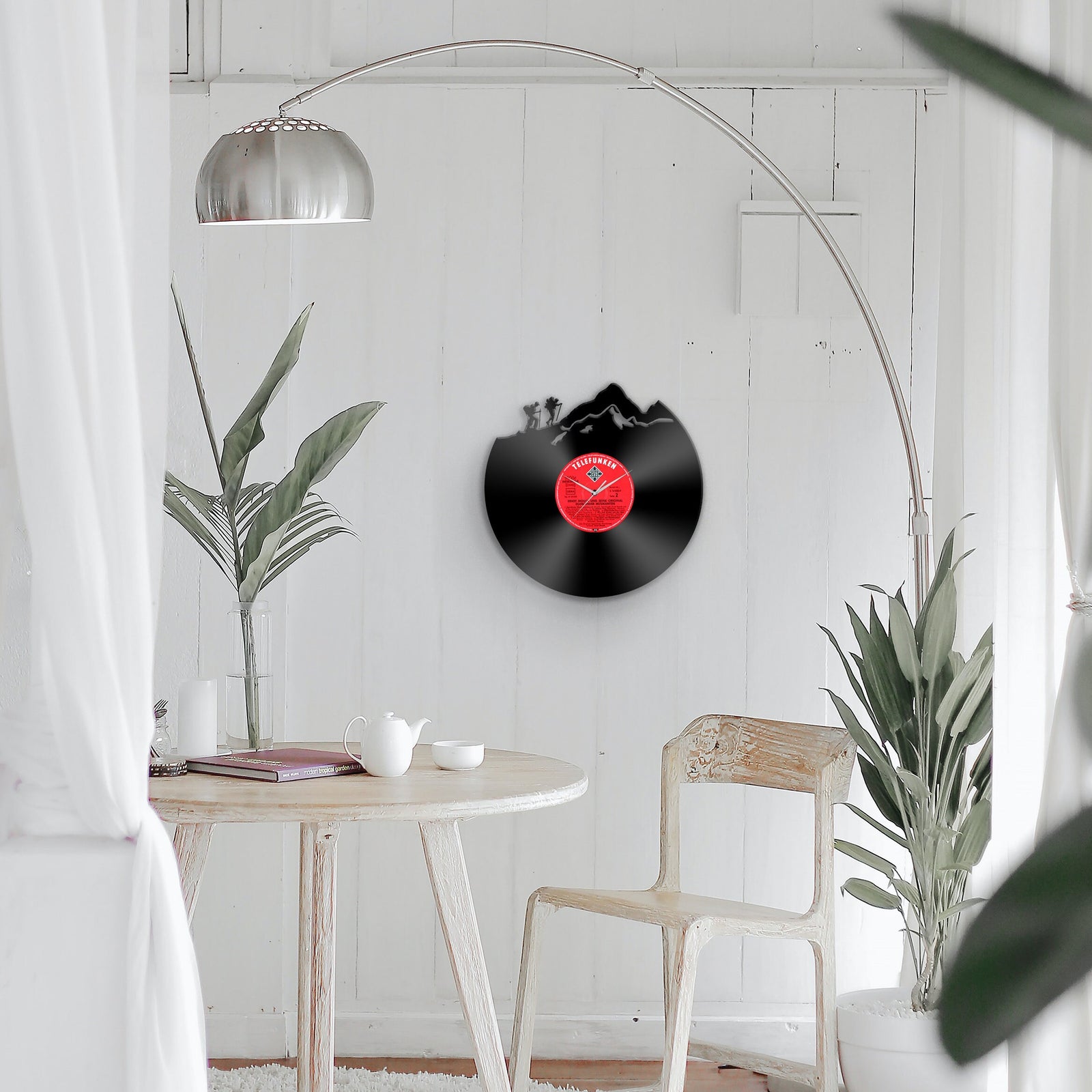 HIKING MEN - CLIMBING GIFT - Vinyl Record Wall Clock