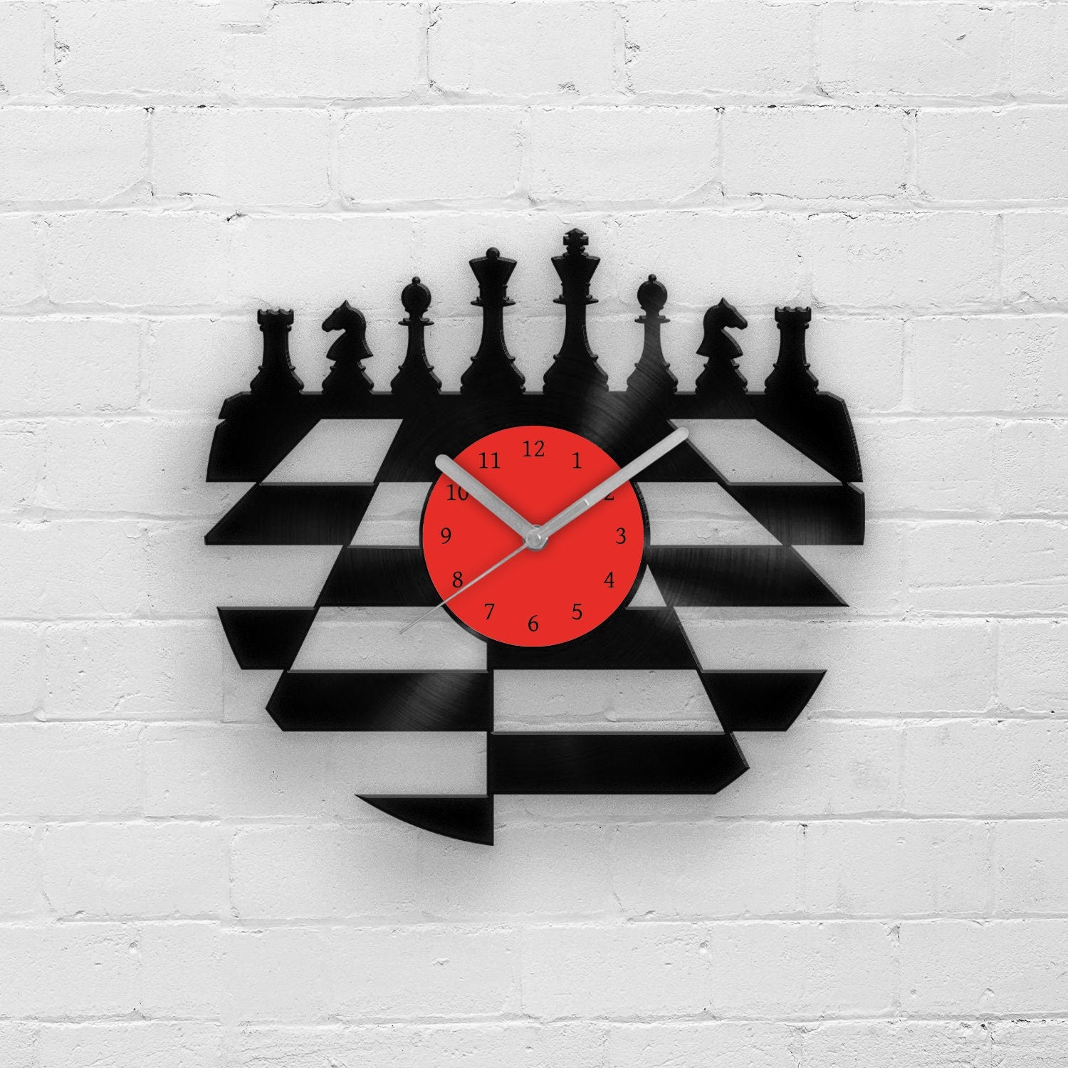 CHESS PLAYER - Vinyl Record Wall Clock