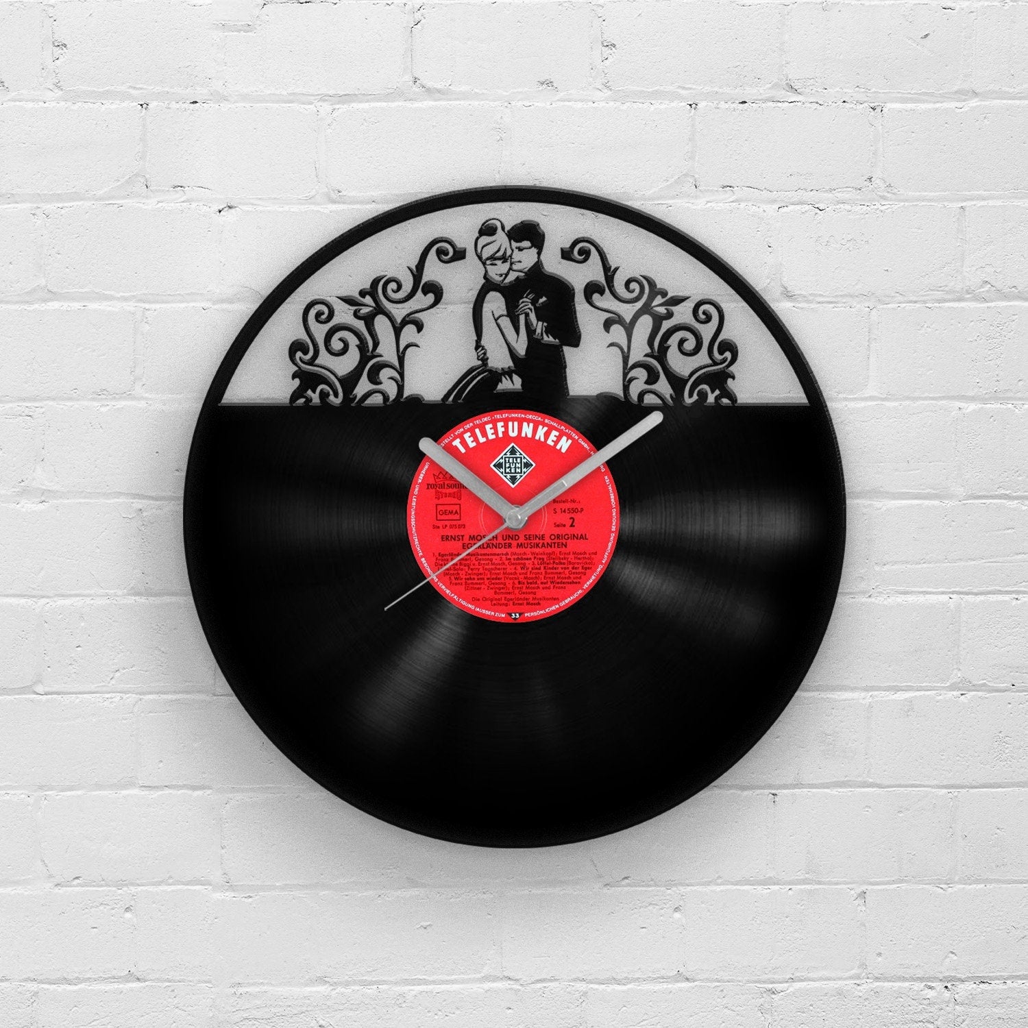 WEDDING GIFT - HUSBAND and WIFE - Vinyl Record Clock