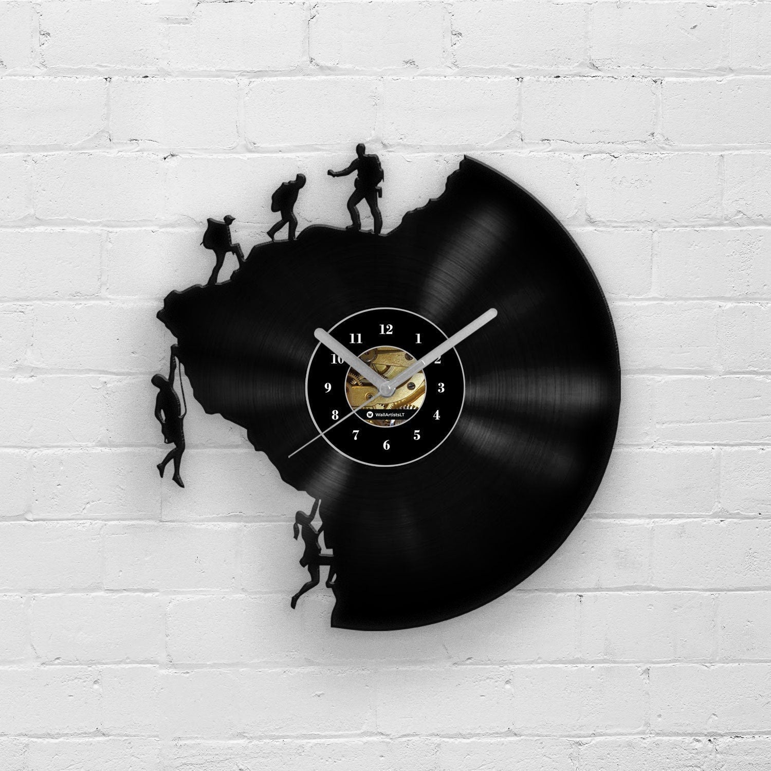 CLIMBING MEN - Vinyl Record Wall Clock