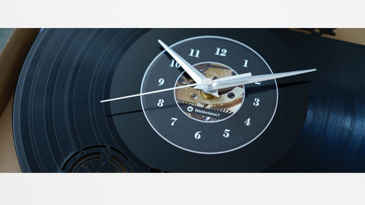 recycled real vinyl record clock gift ideas