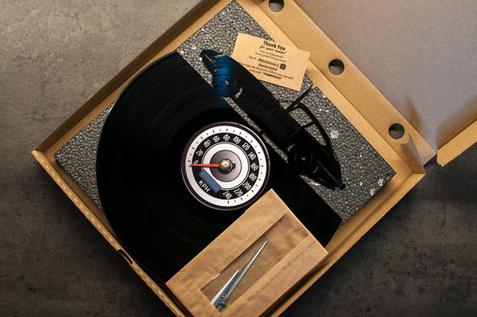 Timeless Melodies: Vinyl Record Clocks Make Music Tick