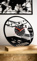 Airplane - 33rpm Vinyl Record Wall Clock