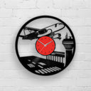 Airplane - 33rpm Vinyl Record Wall Clock