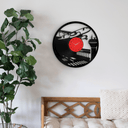 Airplane - 33rpm Vinyl Record Wall Clock