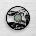 Airplane - 33rpm Vinyl Record Wall Clock