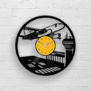 Airplane - 33rpm Vinyl Record Wall Clock