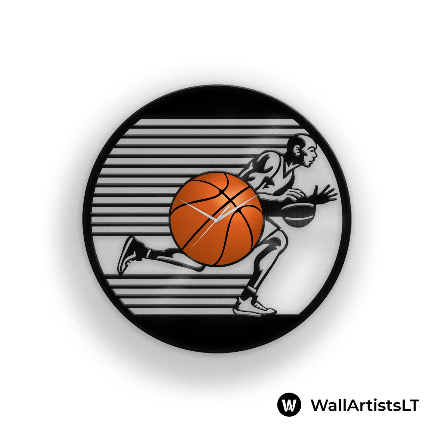 BASKETBALL Themed Vinyl Record Wall Clock