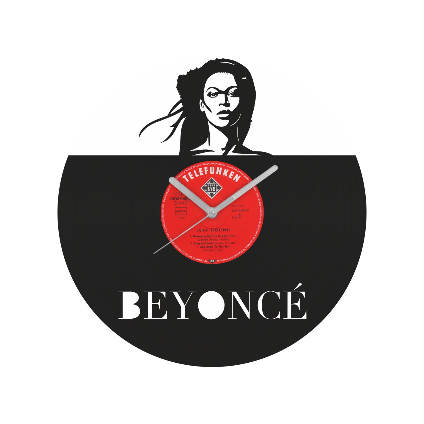 Beyonce Inspired Vinyl Record Wall Clock