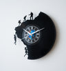 Rock Climbing Men Silhouette - Vinyl Record Wall Clock