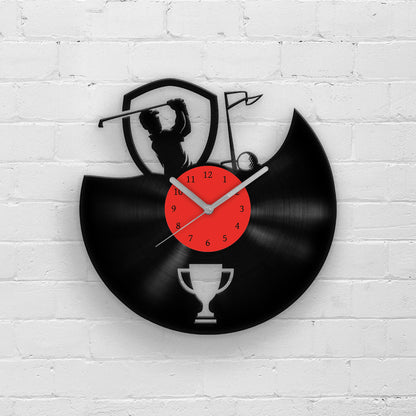 GOLF player - Vinyl Record Wall Clock