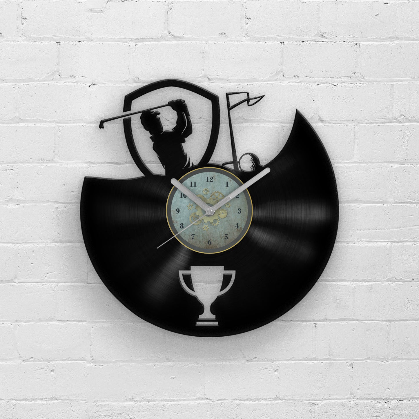 GOLF player - Vinyl Record Wall Clock