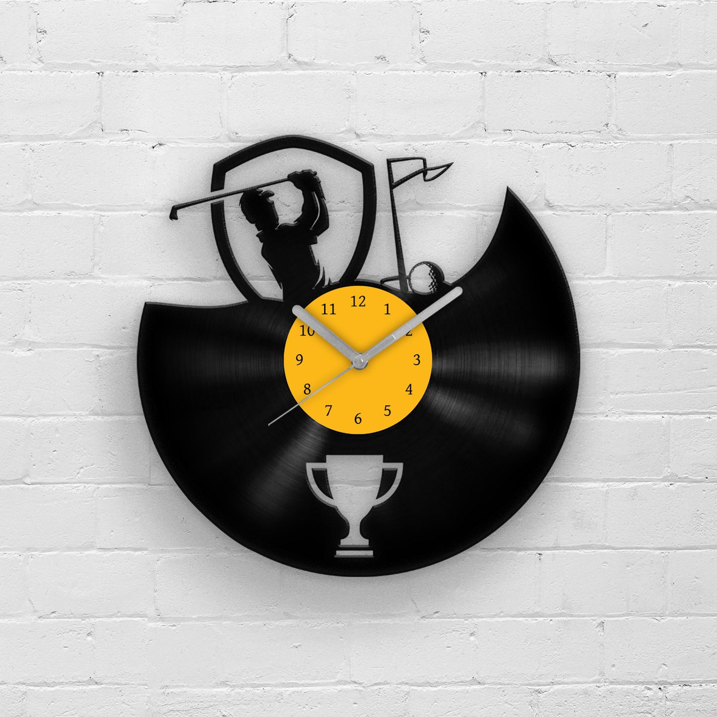 GOLF player - Vinyl Record Wall Clock