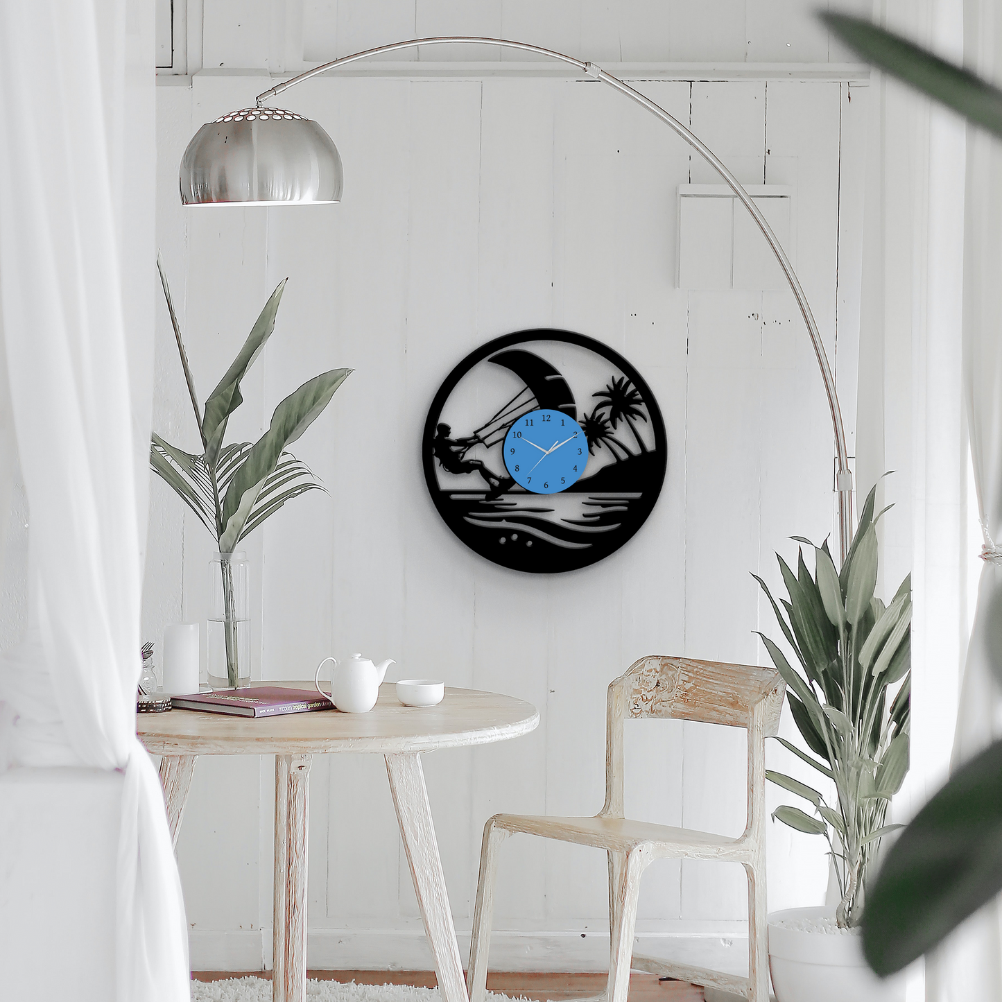 Kiteboarding - Vinyl Record Wall Clock