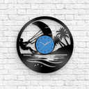 Kiteboarding - Vinyl Record Clock