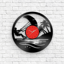 Kiteboarding - Vinyl Record Clock