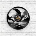 Kiteboarding - Vinyl Record Clock