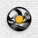 Kiteboarding - Vinyl Record Clock