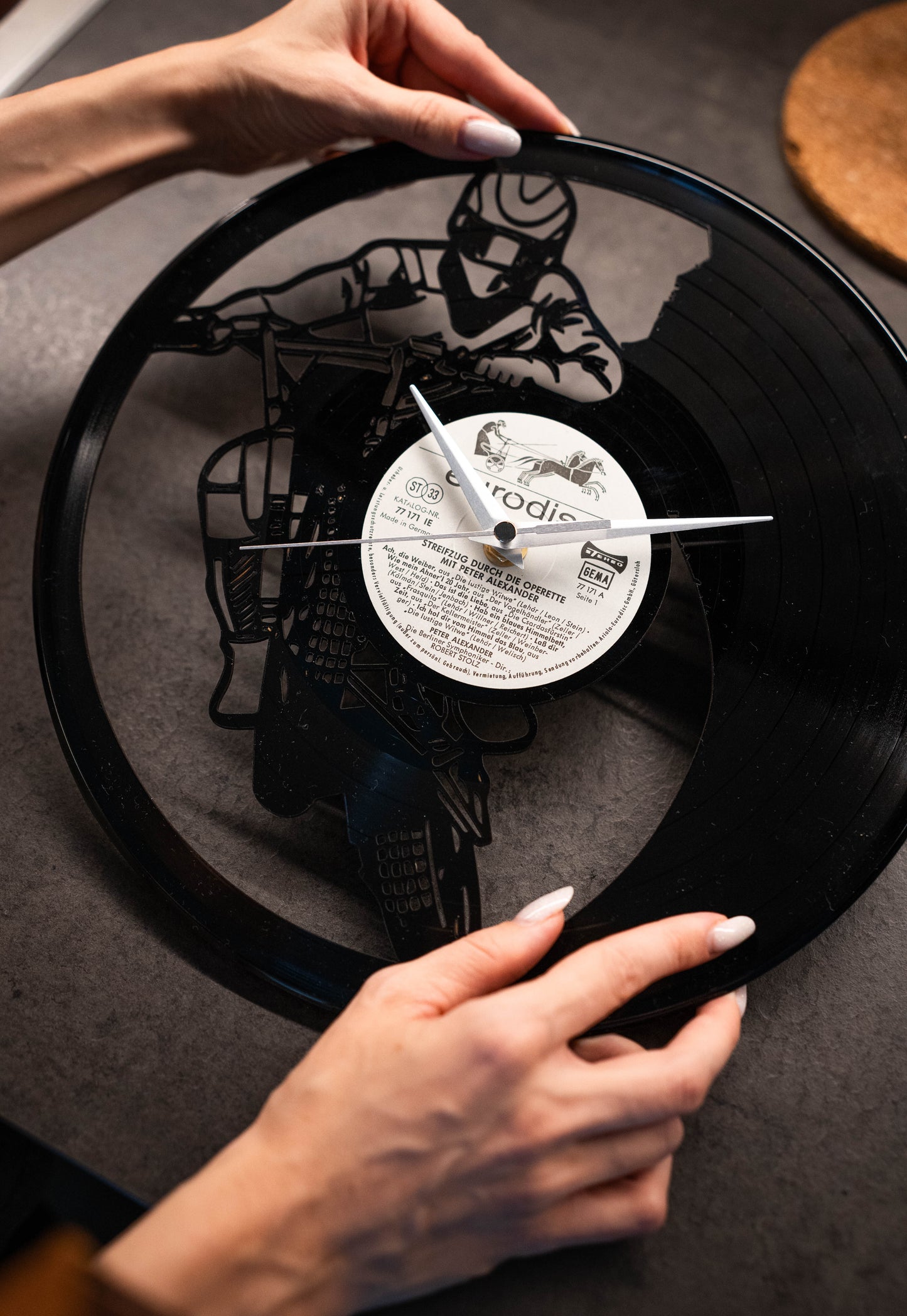 Dirt Bike - Vinyl Record Wall Clock