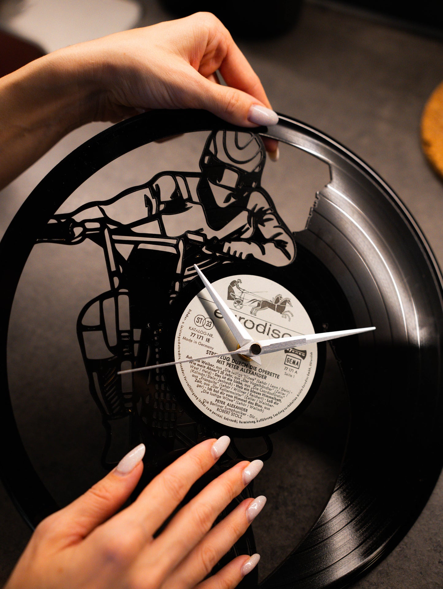 Dirt Bike - Vinyl Record Wall Clock