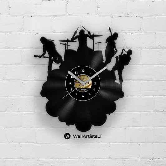 MUSIC BAND - Vinyl Record Wall Clock