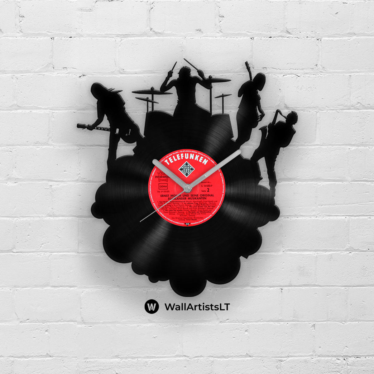 MUSIC BAND - Vinyl Record Wall Clock