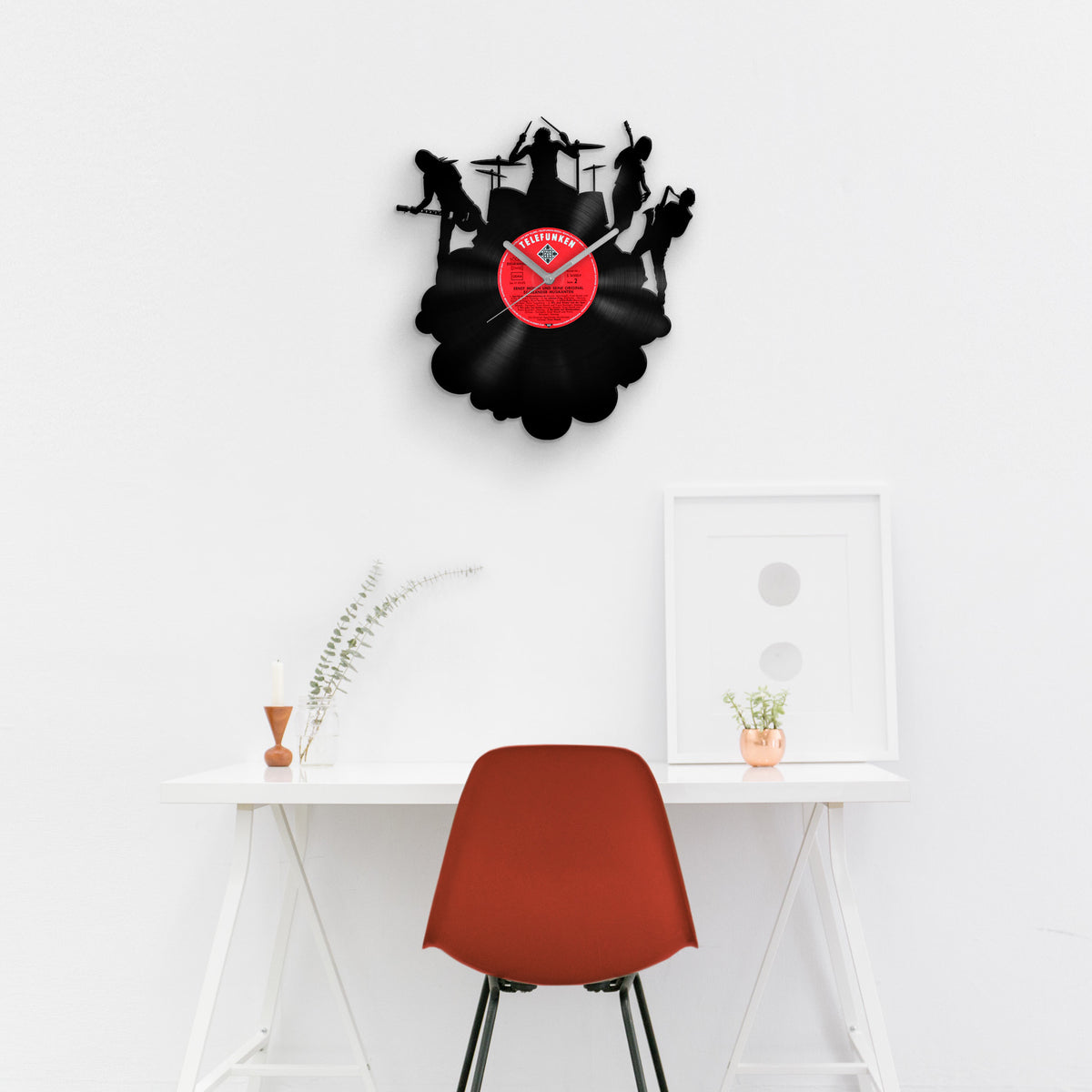 MUSIC BAND - Vinyl Record Wall Clock