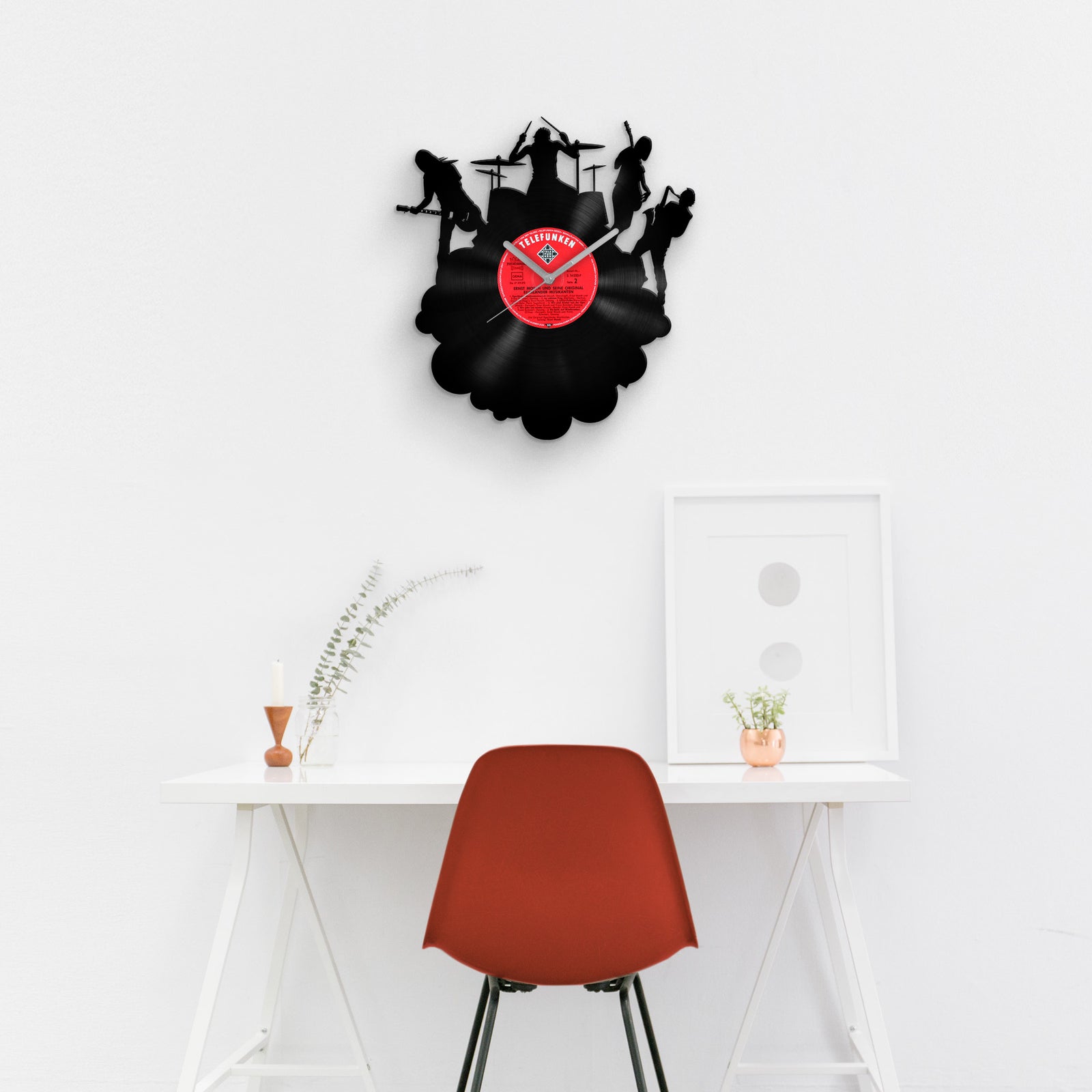 MUSIC BAND - Vinyl Record Wall Clock
