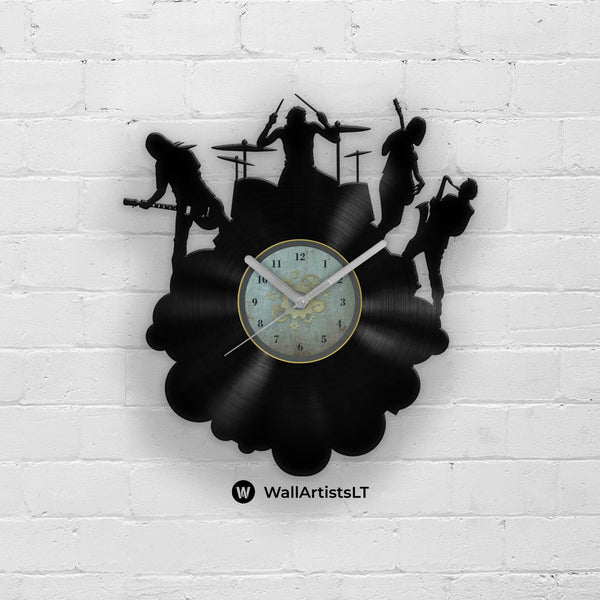 MUSIC BAND - Vinyl Record Wall Clock
