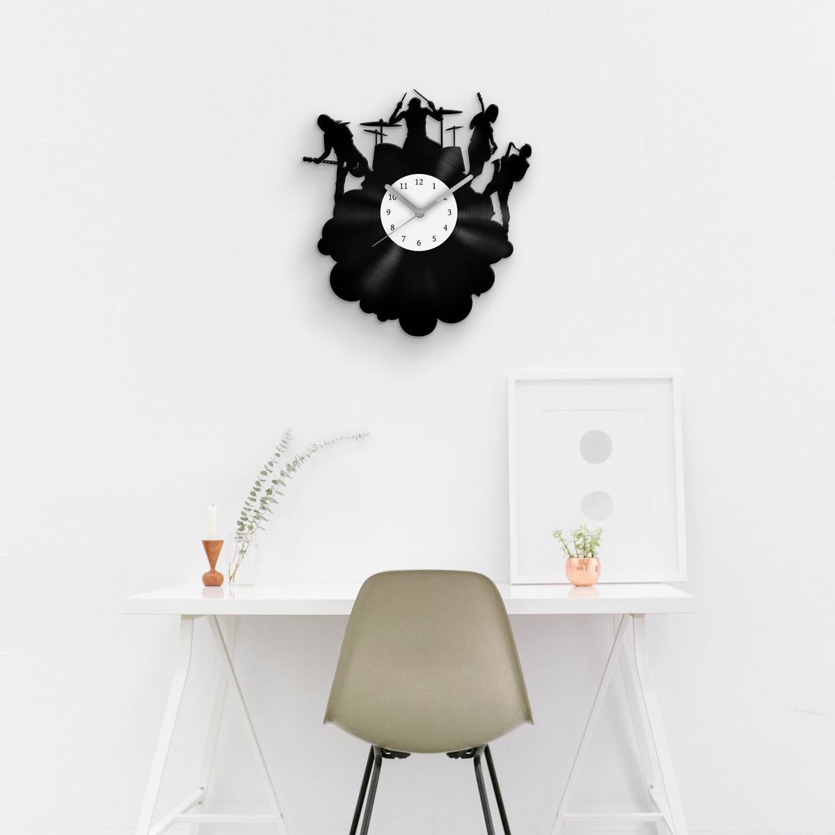 MUSIC BAND - Vinyl Record Wall Clock