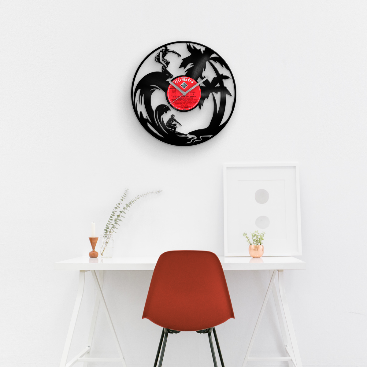 SURFER - Vinyl Record Wall Clock