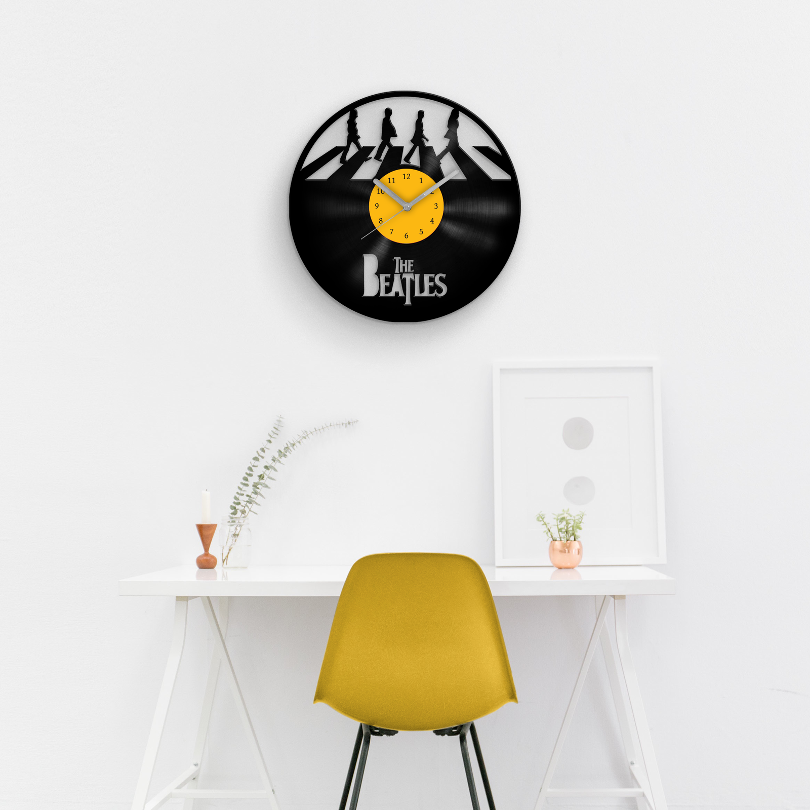 The Beatles v2 - Vinyl Record Wall Clock