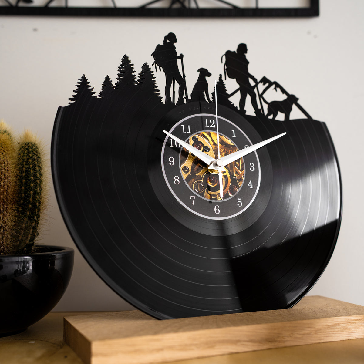 HIKING GIRLS - Vinyl Record Wall Clock