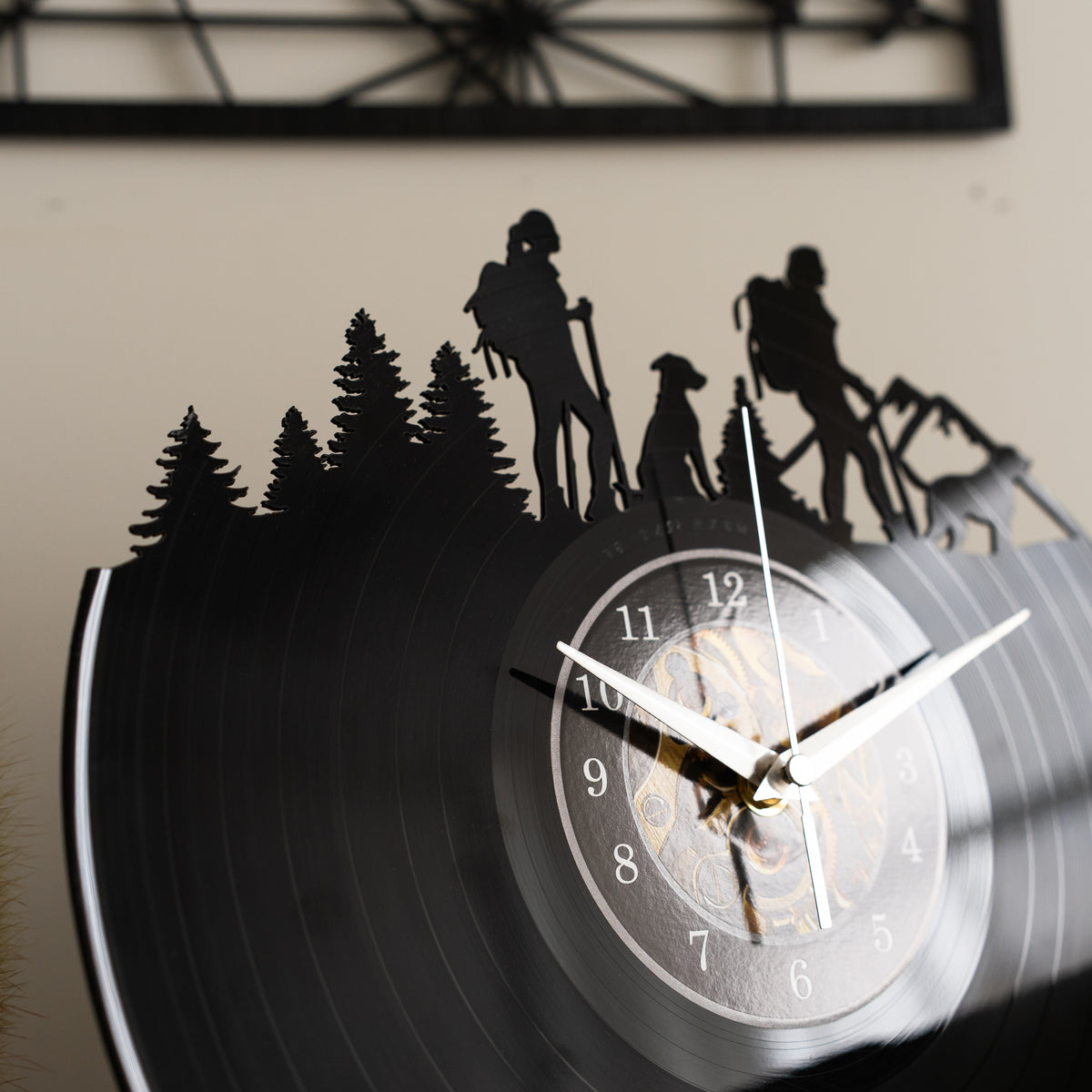 HIKING GIRLS - Vinyl Record Wall Clock