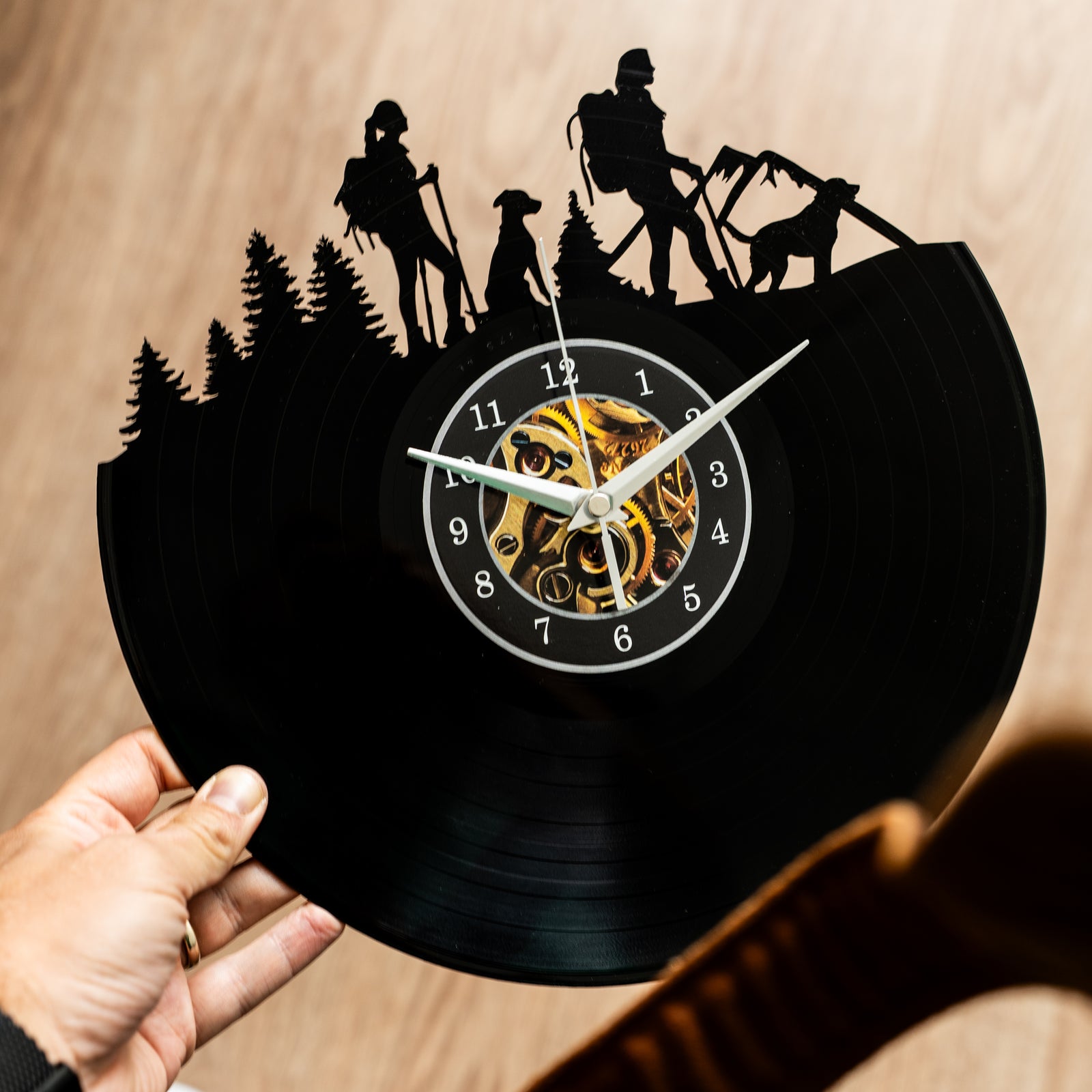 HIKING GIRLS - Vinyl Record Wall Clock