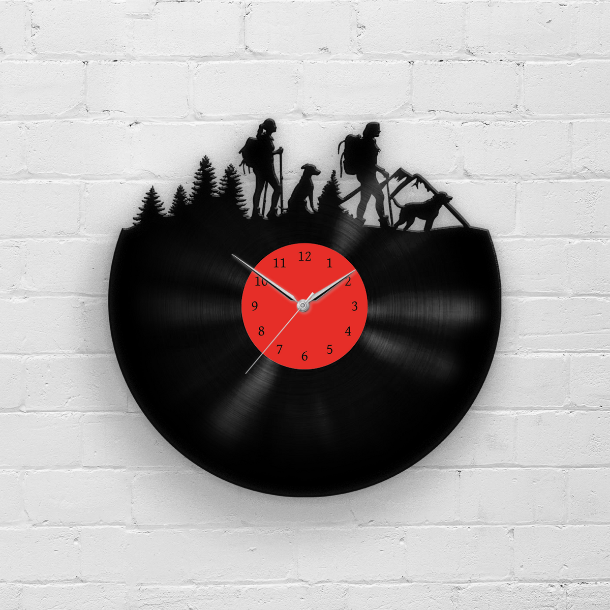 HIKING GIRLS - Vinyl Record Wall Clock