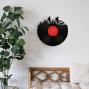 HIKING GIRLS - Vinyl Record Wall Clock