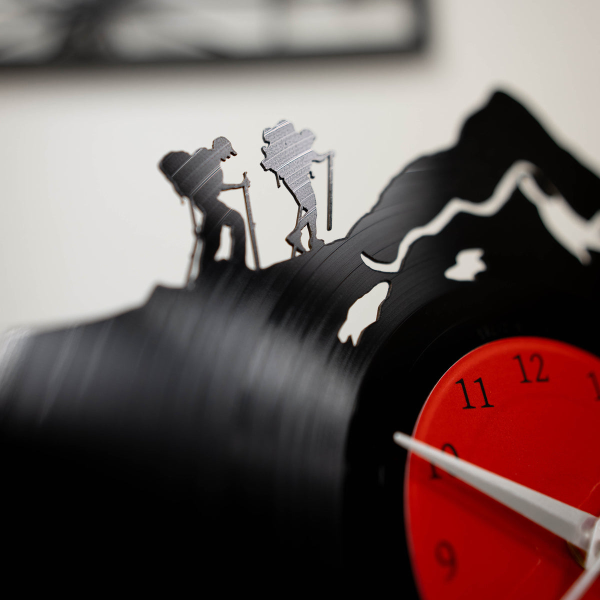 HIKING MEN - Vinyl Record Wall Clock